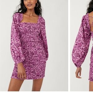 Free People Purple floral dress Size S